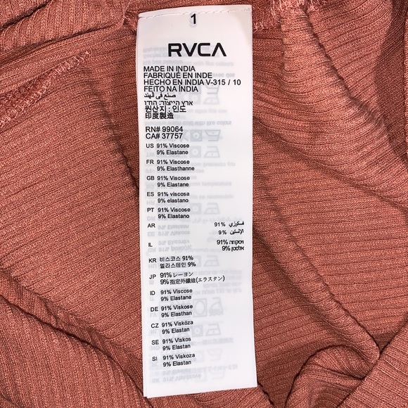 RVCA Switchback Ribbed Stretch Dress - Picture 10 of 10